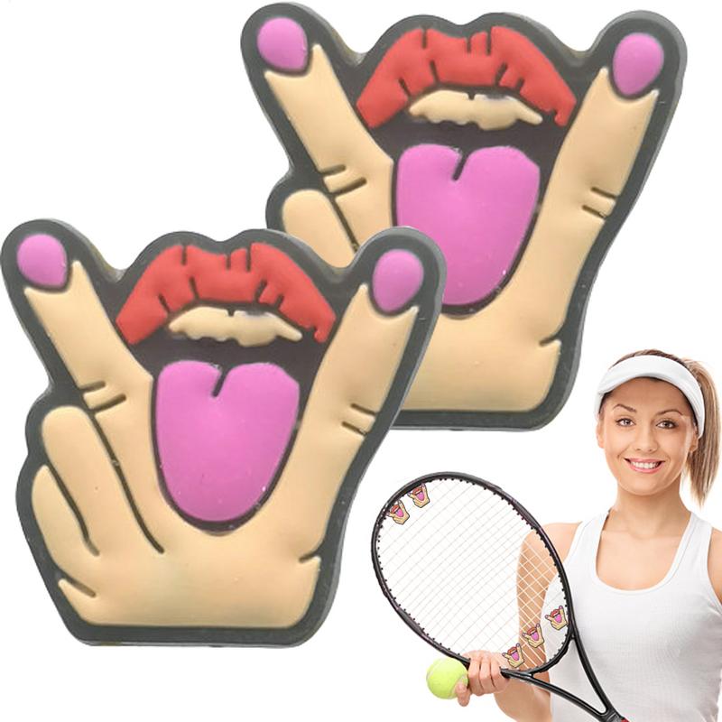 Racket Vibration Dampener - 2 قطعة مضرب تنس الكرتون امتصاص