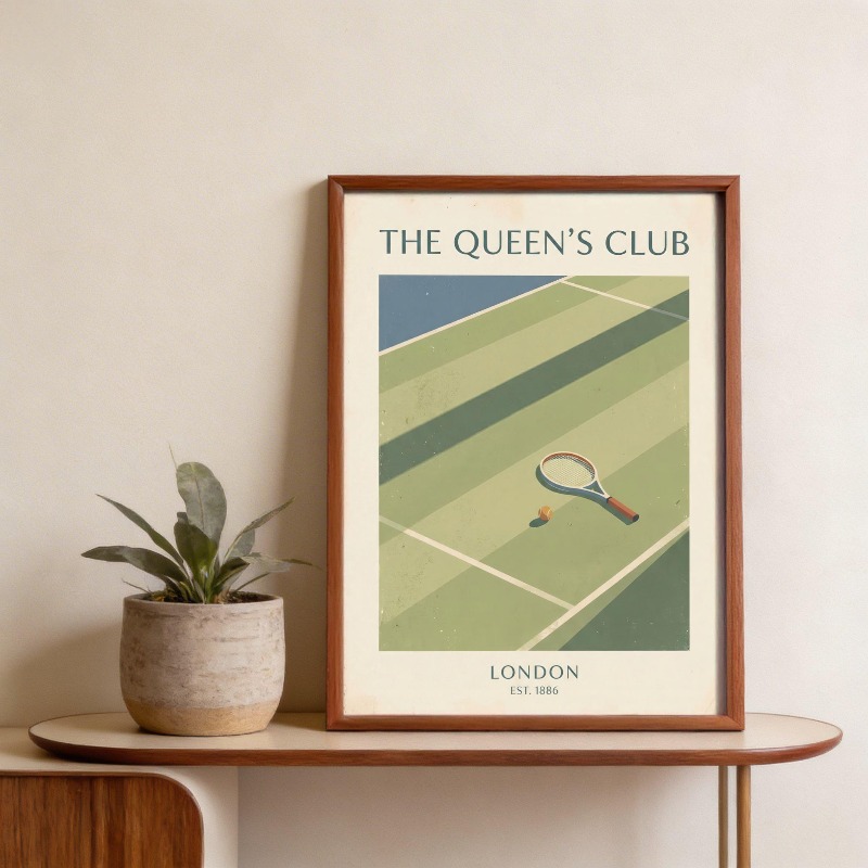 لوحة فنية جدارية عتيقة بتصميم  - مراجعة Badminton Quotes وسعره