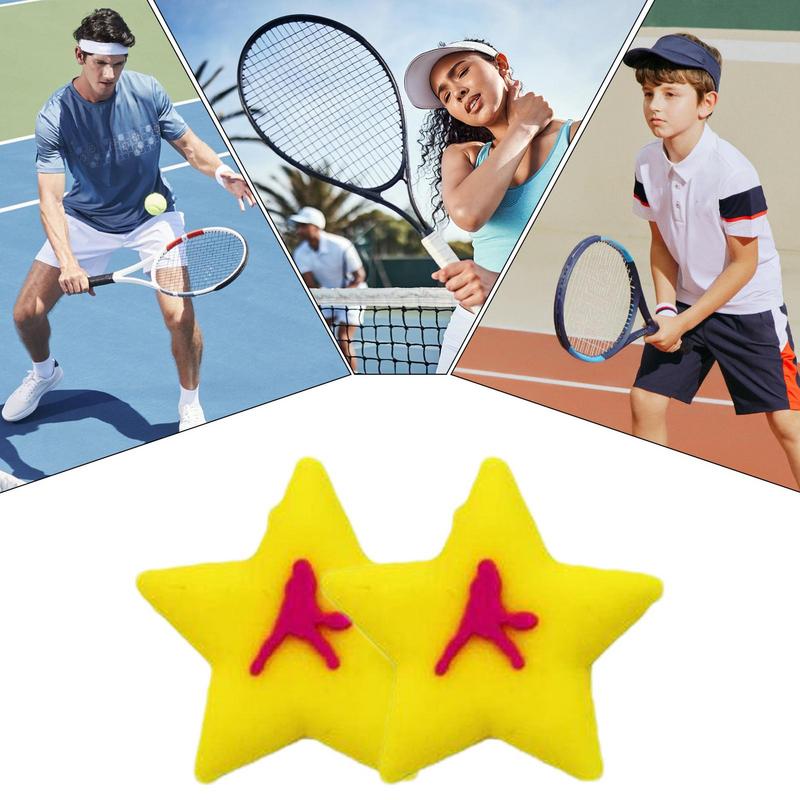 2 قطعة مضرب تنس الكرتون امتصاص - مراجعة Racket Vibration Dampener وسعره